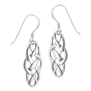Celtic drop earrings 925 sterling silver